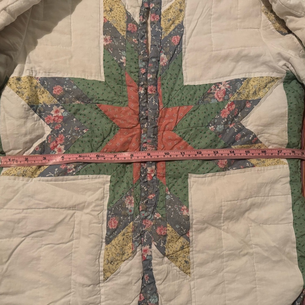 Vintage Handmade Cottage Core Quilt Jacket size small - Picture 10 of 11